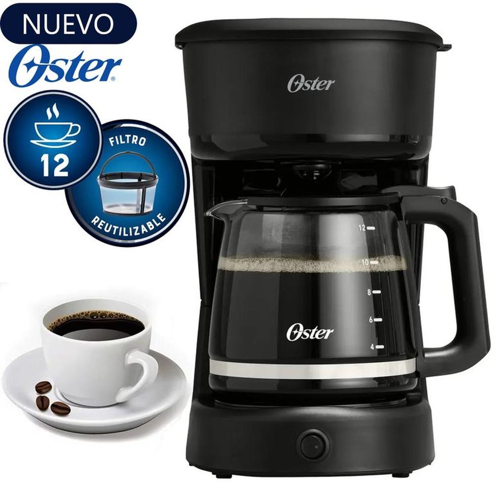 Cafetera Oster 12 Tazas de Filtro reutilizable BVSTDCS121B