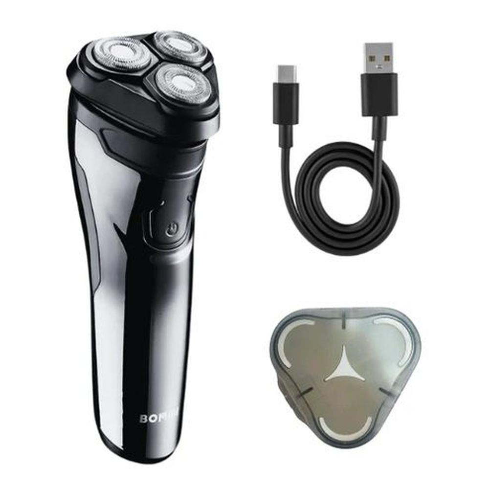 Afeitadora Recargable y Cortadora 2 en 1 Bomidi Cabezal 3D