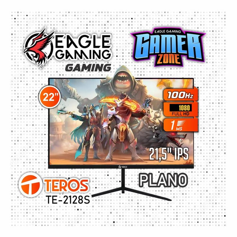 Monitor Teros 22" TE-2128S 21.45 Pulg IPS 1920x1080 FullHD HDMI VGA ...