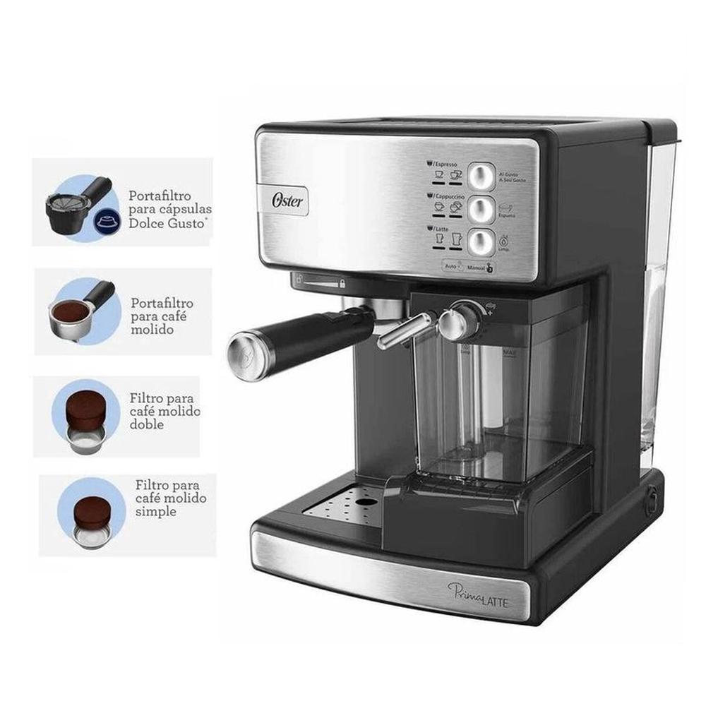 Cafetera Expresso Oster Prima Latte BVSTEM6603SS