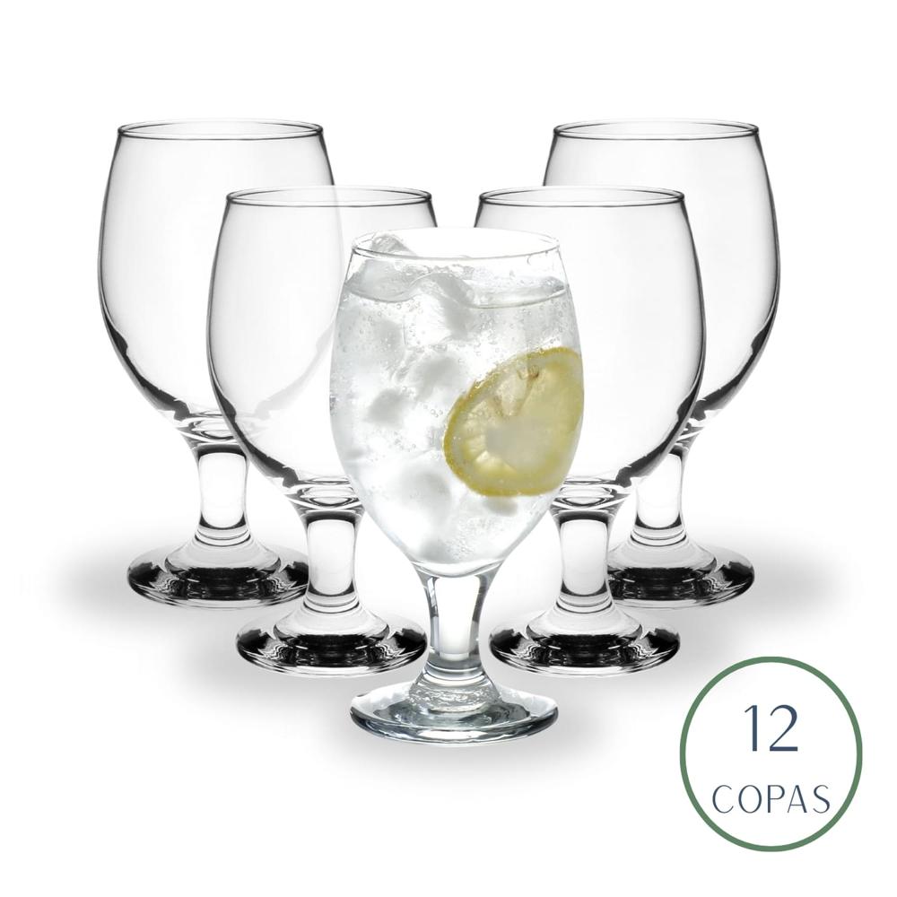 Copas Gallant Vino Tinto 250ml Nadir Set 12 Copas Tallo Corto