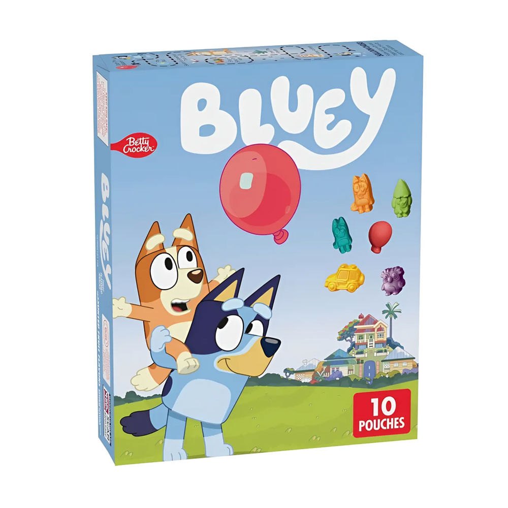 Cajita Bluey Snacks Pack 10 Gomitas Sabores Frutados