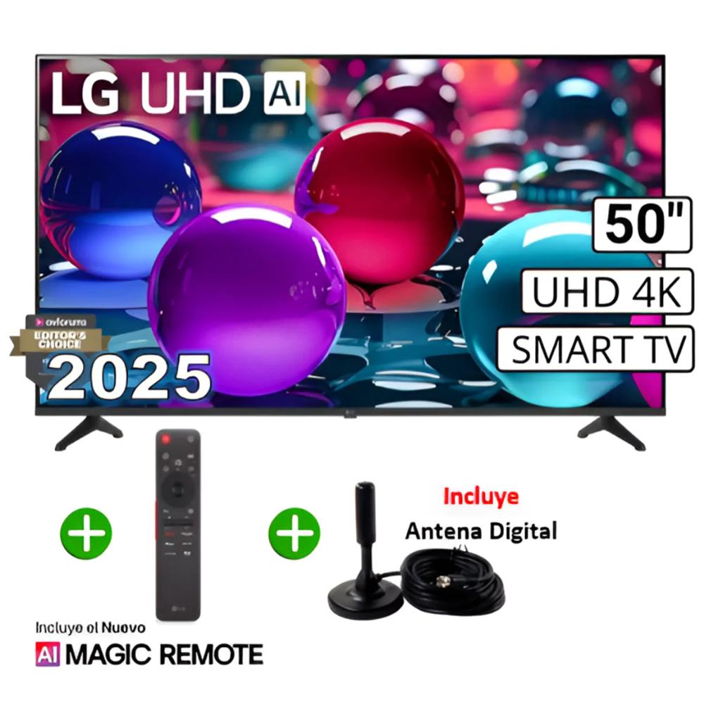 Televisor Lg 50"" Ultra HD 4K AI ThinQ 50UA7300 Modelo 2025 + Control Magic + Antena Digital