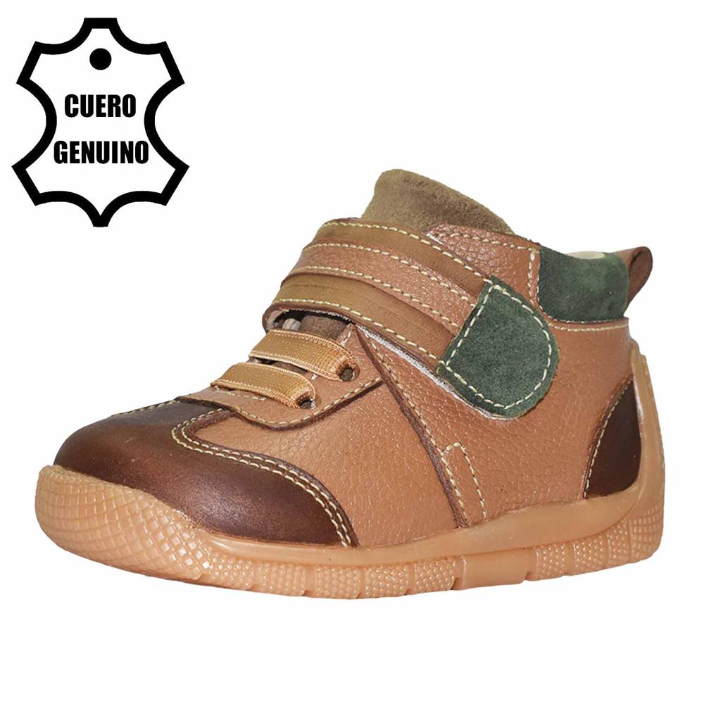Zapato Pibe para Niño Bruno Kids de Cuero Natural Primeros Pasos