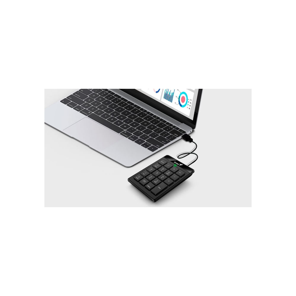 Teclado numérico Genius Numpad 110 USB, teclas en chocolate