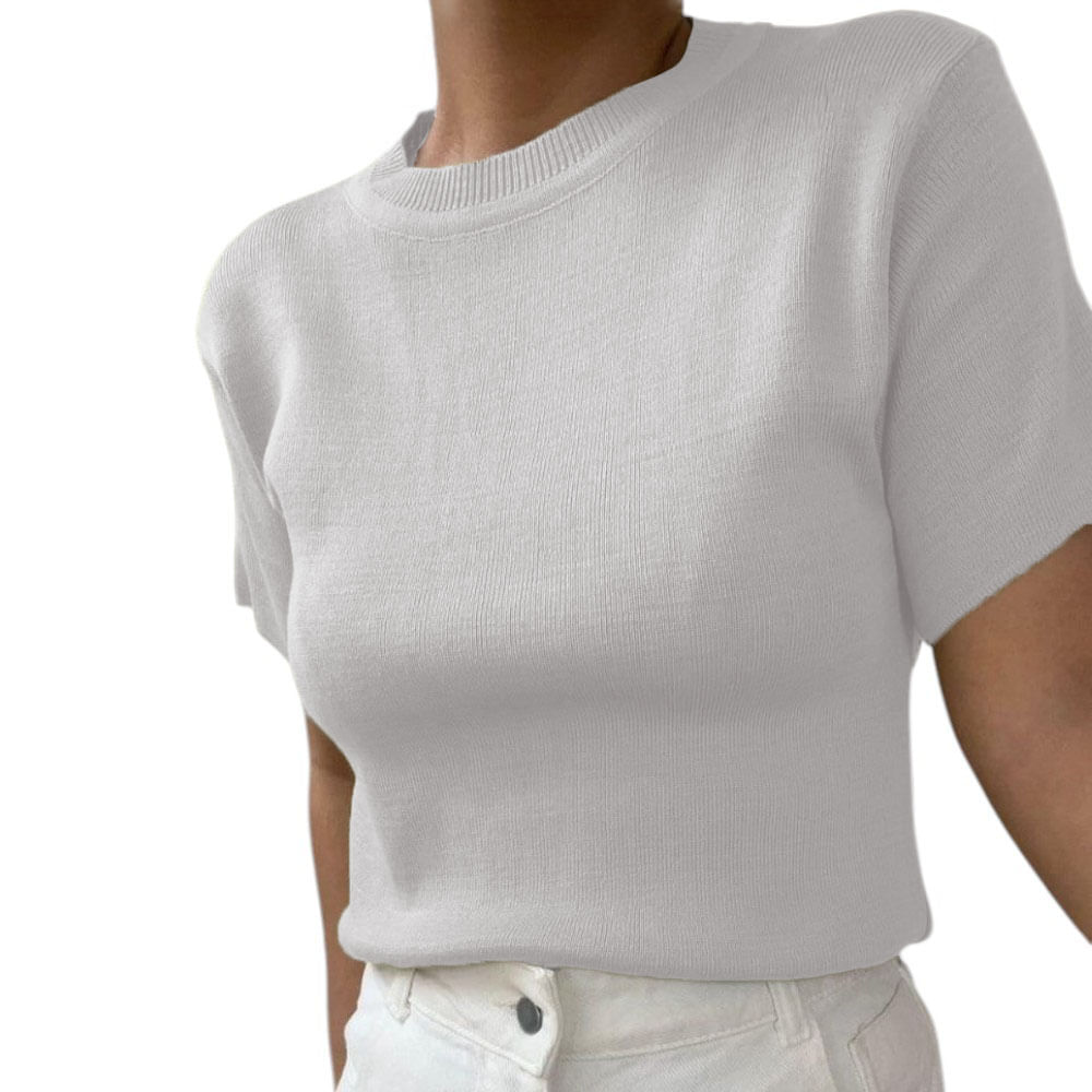 Polo Manga 35 Hilo Mujer Vino 359G-18 Color Perla