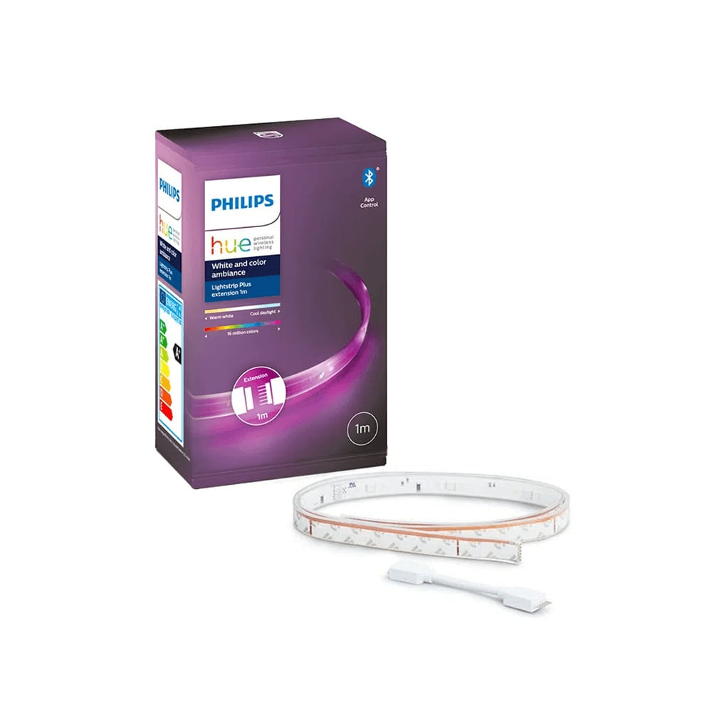 Philips Hue Lightstrip Plus - Tira de luces LED de 11.5 W, 16 millones de colores, 2-6500 K