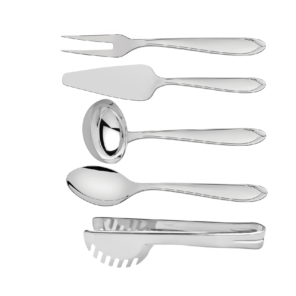 Juego de Utensilios 5 Piezas Utility Acero Inoxidable Tramontina