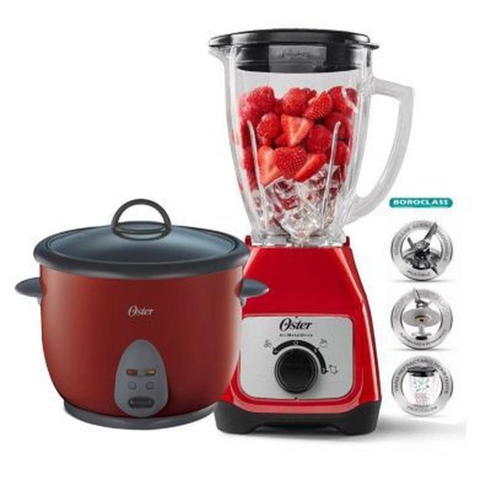 Combo Oster Licuadora BLSTKAG-RRD 2 Vel +Olla