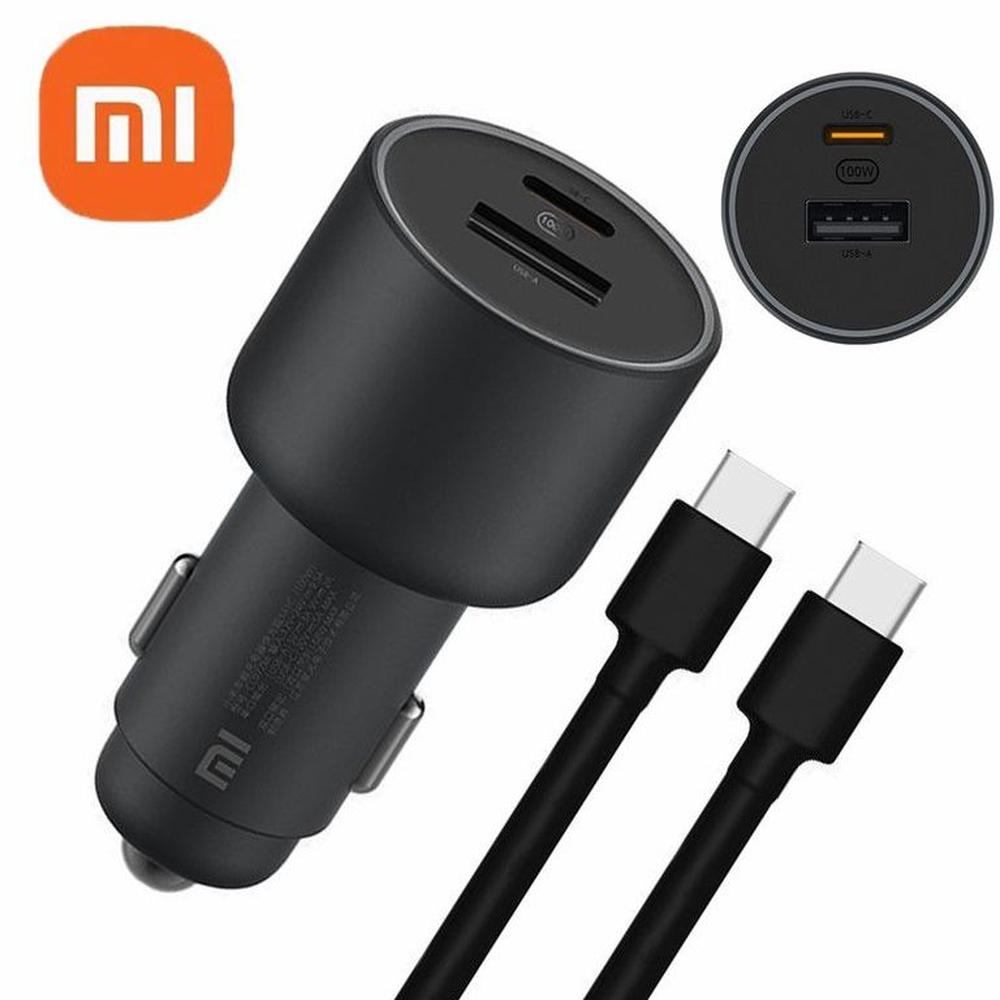 Cargador de Auto Xiaomi 100W Ultra Rapida Samsung Mac iPhone Huawei