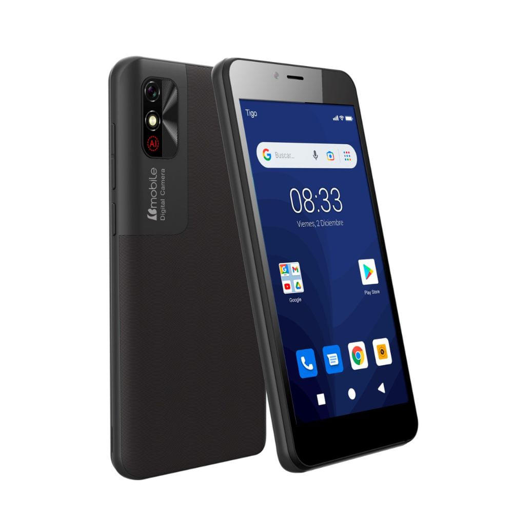 Teléfono Smartphone Bmobile BL52 3G 5'' 32+2GB  8 / 5 Mpx - Negro