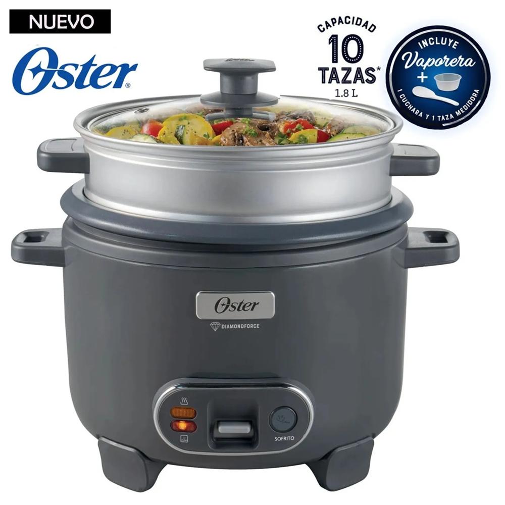 Olla Arrocera Oster 1.8L 3 en 1 Función de Sofrito Gris CKSTRC10DFSKE