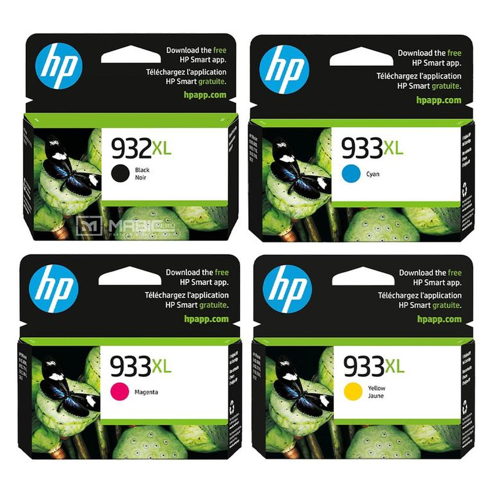 Pack Tinta HP 932XL 933XL Negro Cian Magenta Amarillo OfficeJet 6700 7710 7610 Original Pack Tinta HP 932XL 933XL Negro Cian Magenta Amarillo OfficeJet 6700 7710 7610 Original