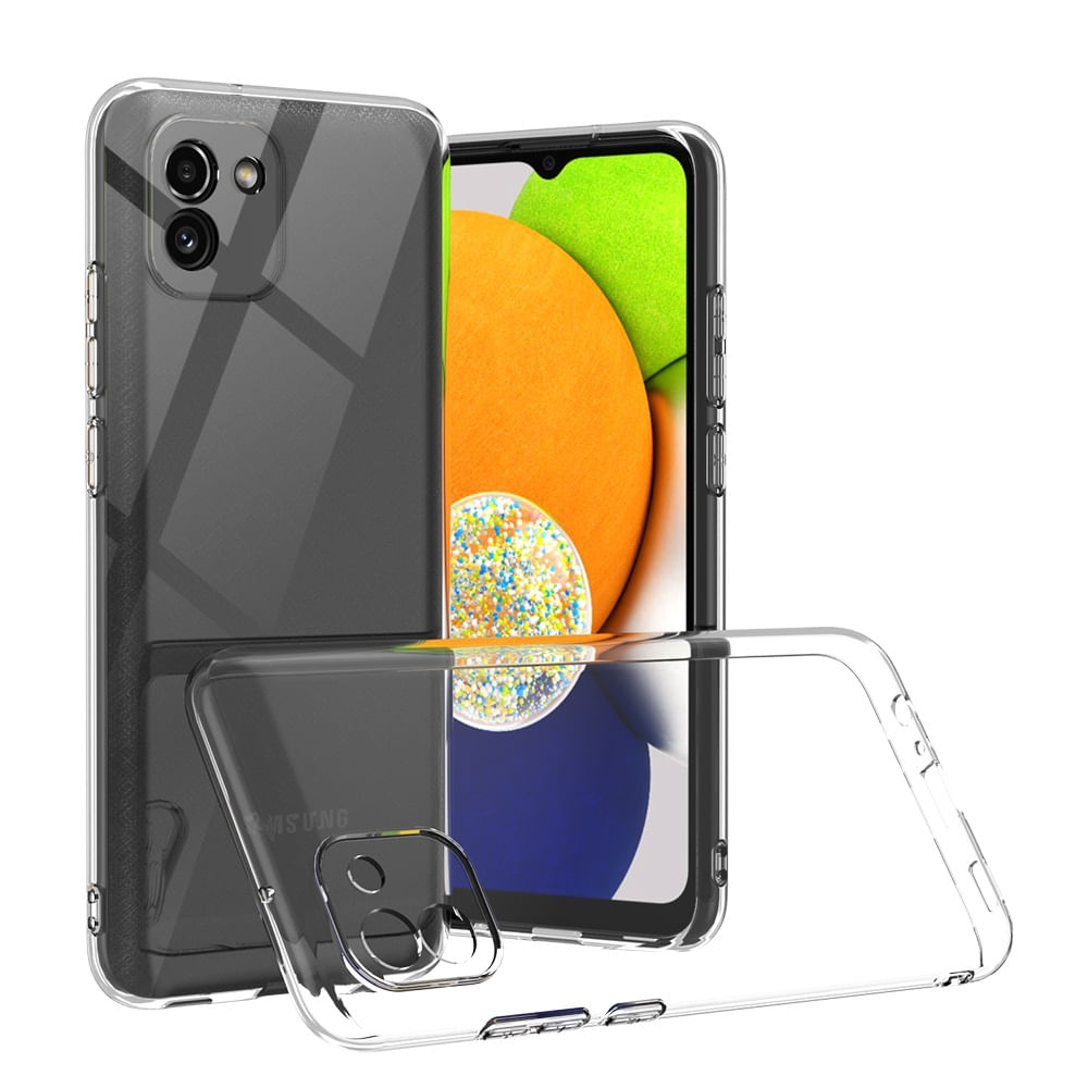Funda Case para Samsung A03 TPU 100% Antishock Transparente Resistente ante Caídas y Golpes
