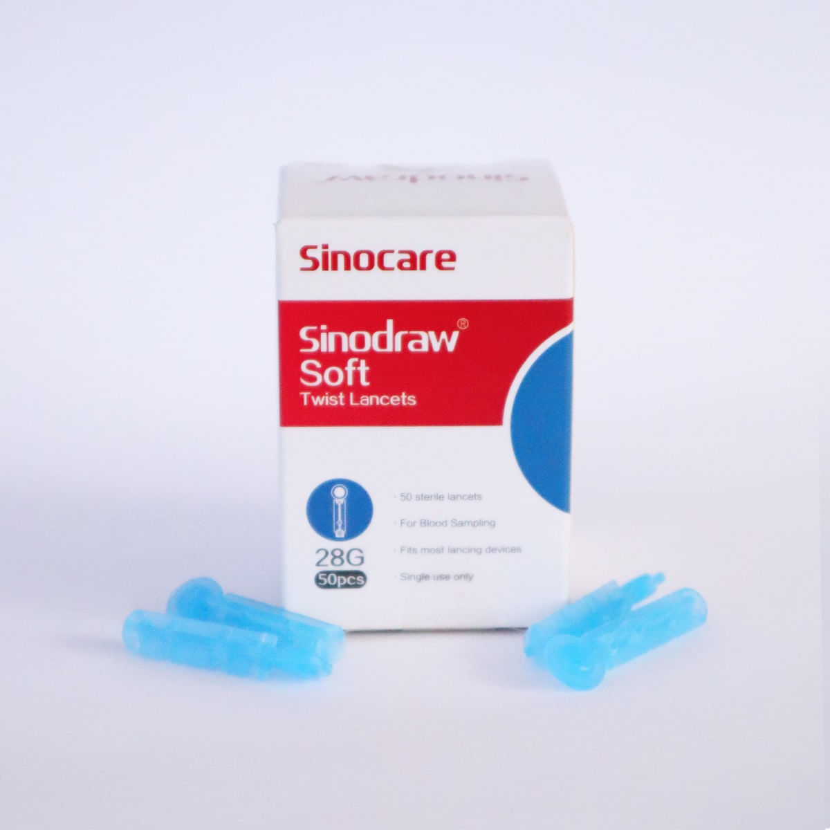 Lanceta para Glucosa Sinocare - Caja 50 UN