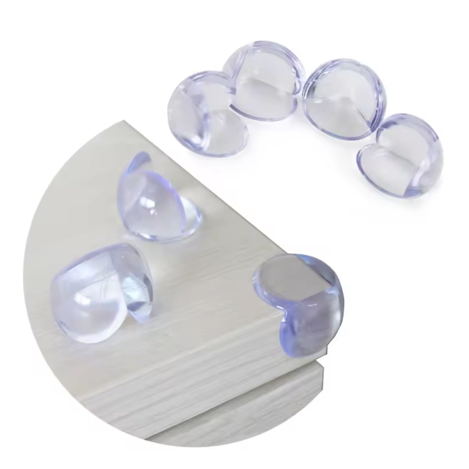 Protector de Esquinas Antigolpes 12 Pzs Generico Transparente