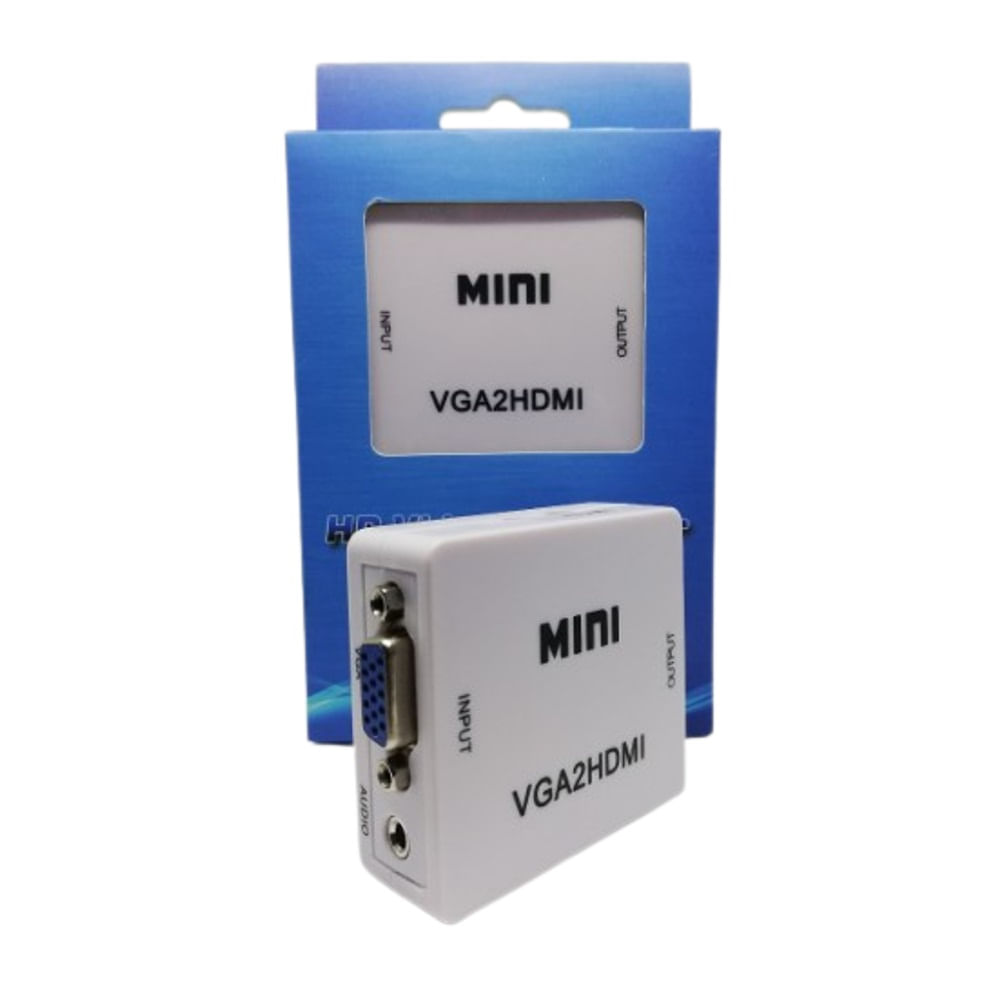 Adaptador Convertidor Vga A Hdmi C/audio Fullhd - 1080p Adaptador Convertidor Vga A Hdmi C/audio Fullhd - 1080p