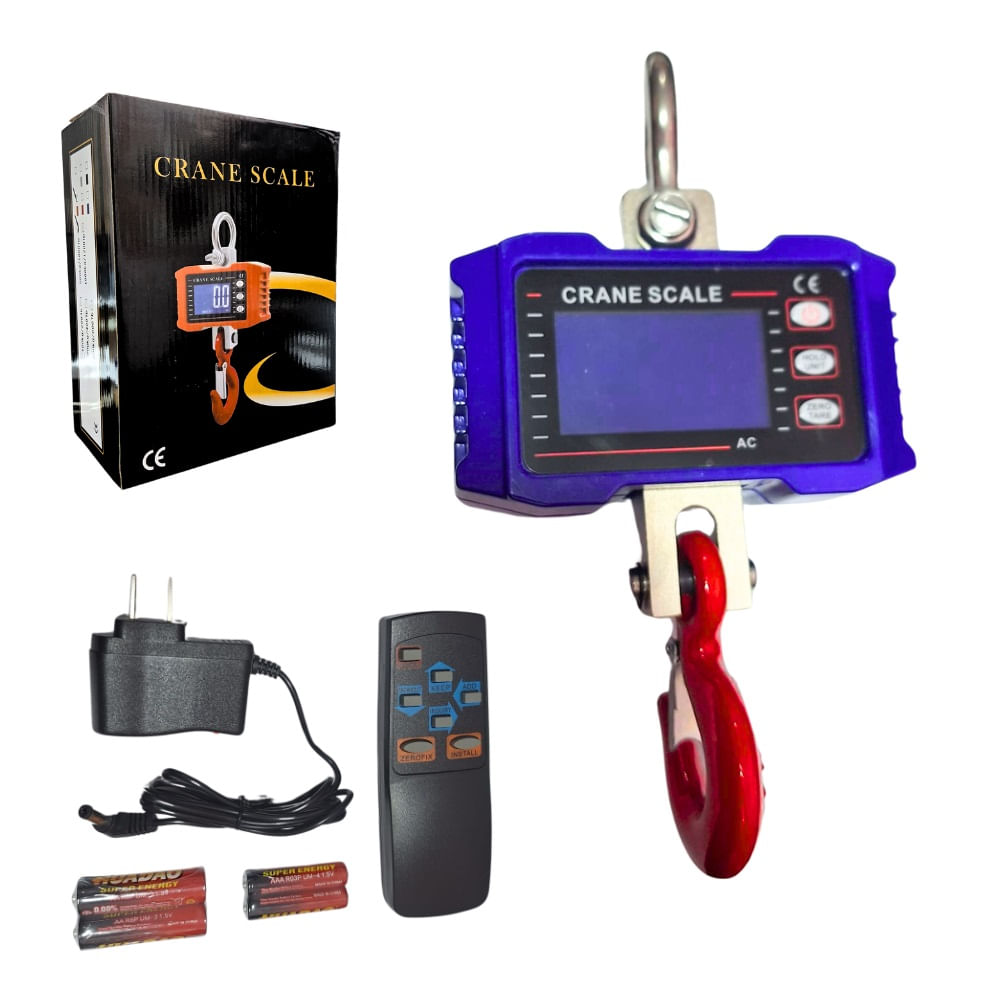 Balanza Industrial de Metal 500kg Recargable y Digital con Control Remoto Azulino Balanza Industrial de Metal 500kg Recargable y Digital con Control Remoto Azulino