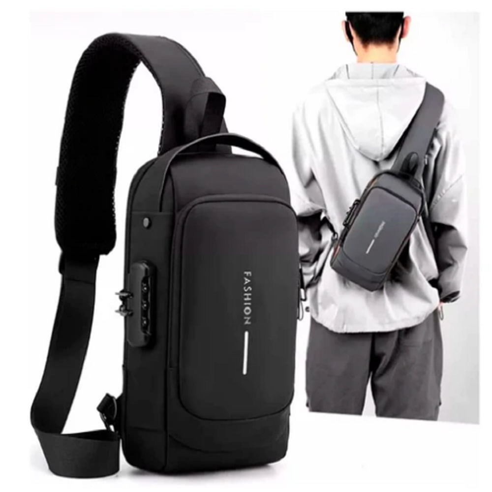 Mochila Morral Anti Robo con Usb Negro - Oechsle