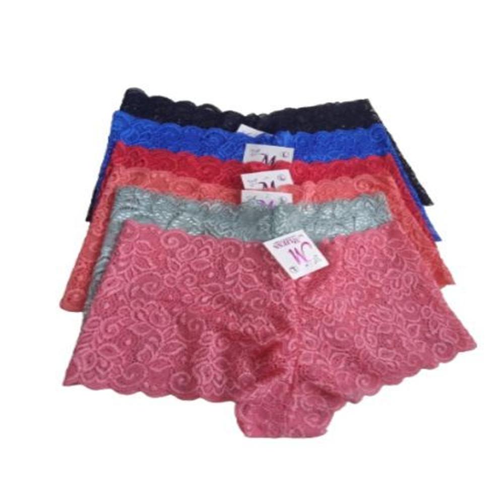 Trusas Cacheteros Encaje l - 6 unidades Dama