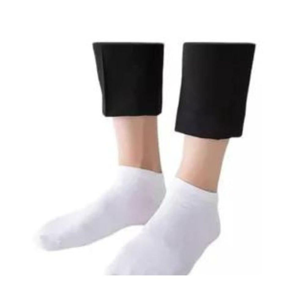 Medias Taloneras Blanco Unisex 12 pares