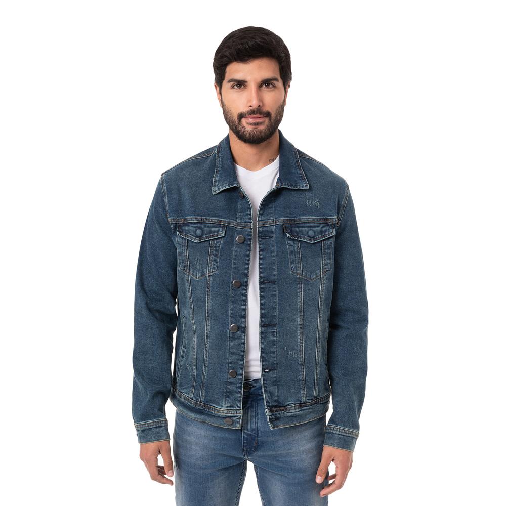 Casaca Jean Denim Stretch Pionier Hombre Khenat Total Green Torn S Casaca Jean Denim Stretch Pionier Hombre Khenat Total Green Torn S