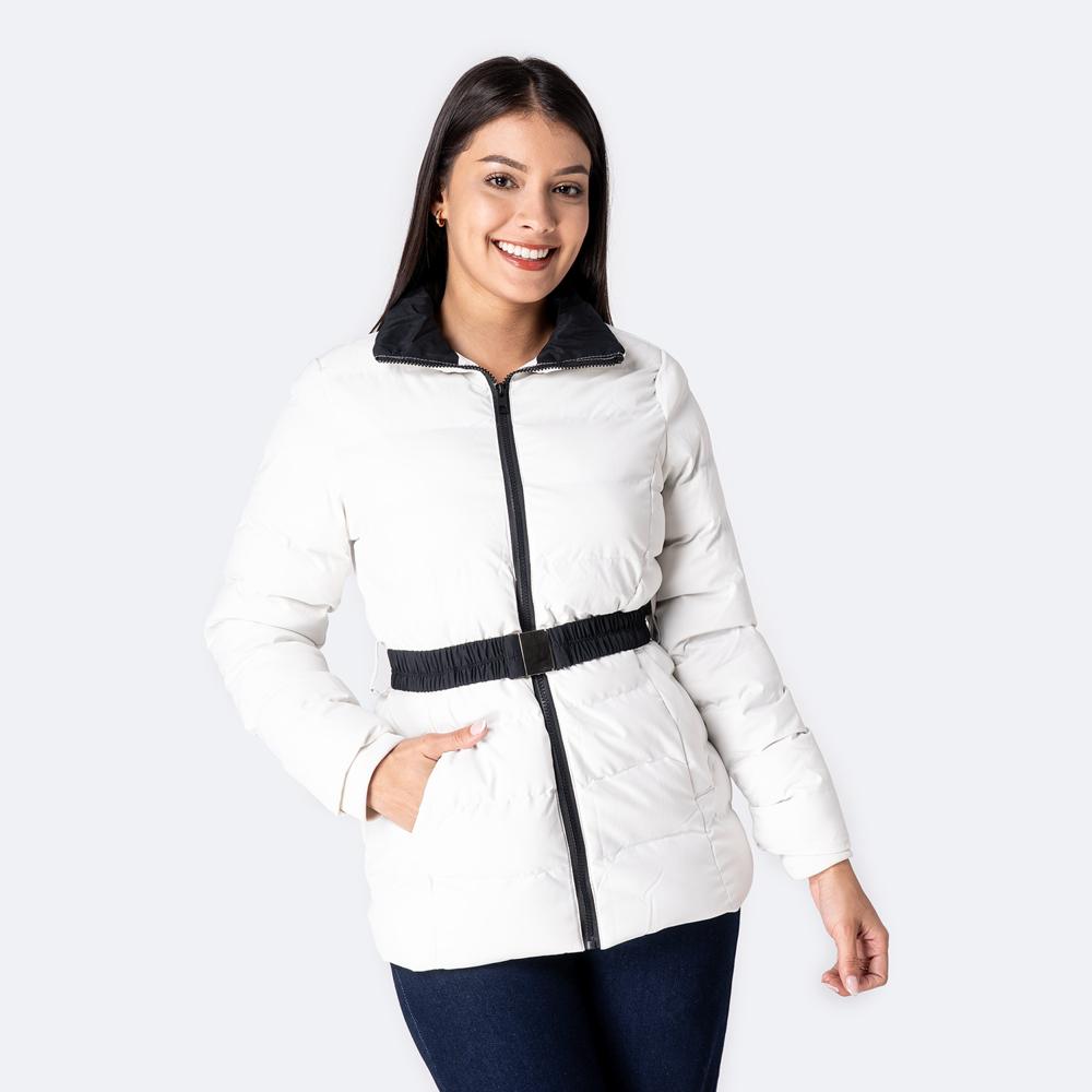 Casaca Acolchada Pionier Mujer Annalia Crema L Casaca Acolchada Pionier Mujer Annalia Crema L