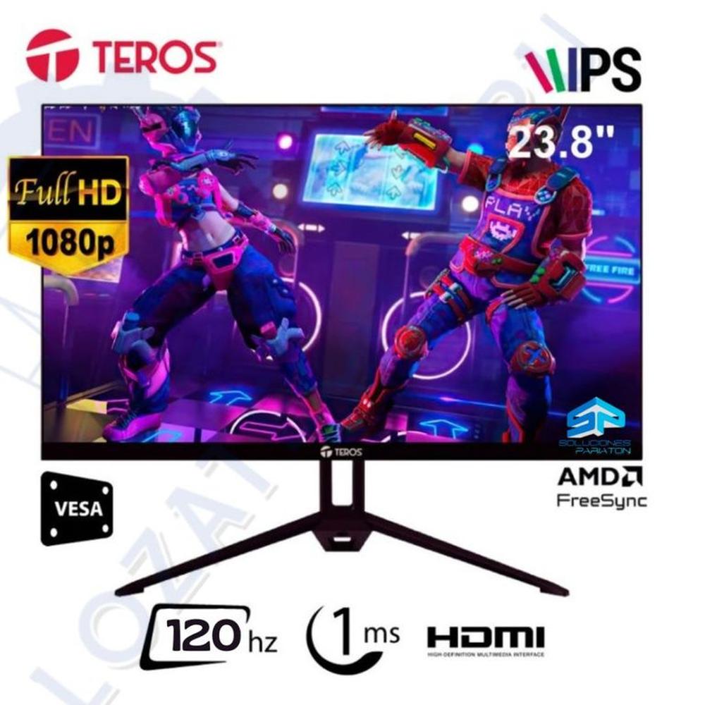 Monitor Flat Teros Te-2415s 238 Fhd Ips Hdmi Vga Speaker