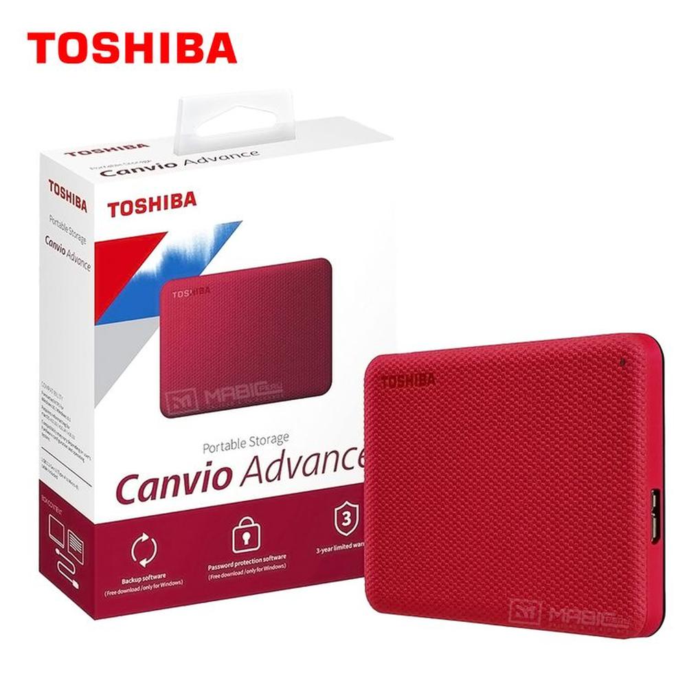 Disco Duro Externo Toshiba Canvio Advance 1TB - Rojo - Portátil Disco Duro Externo Toshiba Canvio Advance 1TB - Rojo - Portátil