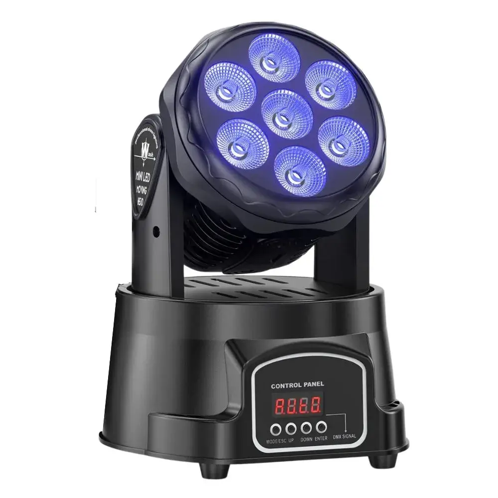 Proyector Luces LED de Discoteca RGB 4 en 1 Cabezal Giratorio 511906