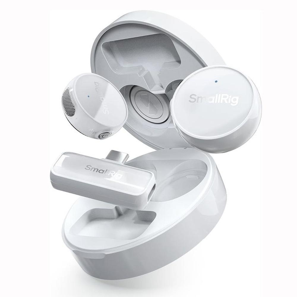 Micrófono Inalámbrico SmallRig S60 para Smartphones USB-C - Blanco