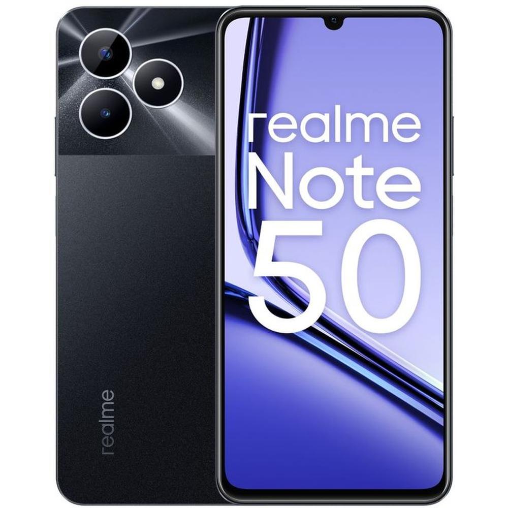 REALME NOTE 50 New Model 64GB ROM+ 6GB RAM *(3GB+ 3GB Extended) / COLOR:NEGRO MEDIANOCHE