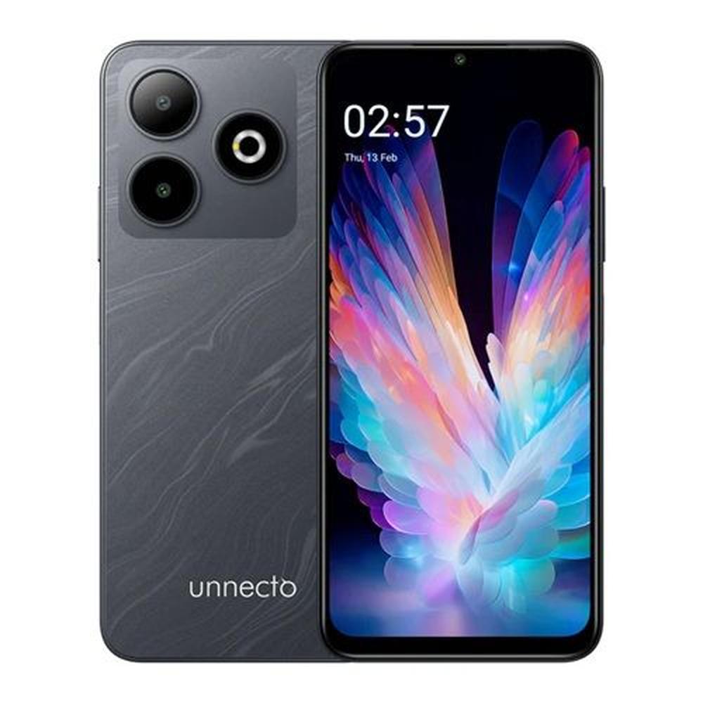 UNNECTO BOLT 10 DS 12GB (4GB+ 8GB ) /128GB DARK GREY/16MP AI 5000 mAh/ 6.56 PLGDS/ NFC/ ANDROID 14