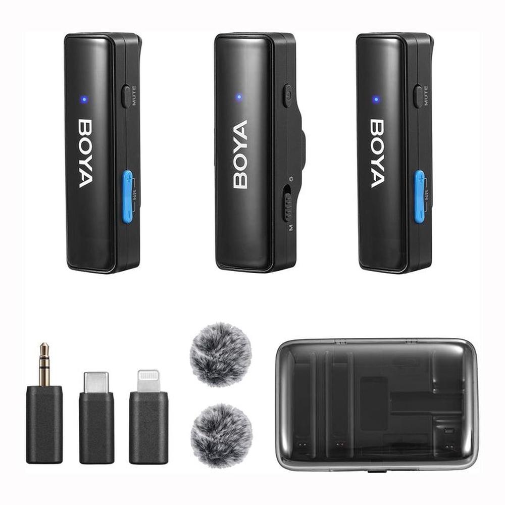 Boya Microfonos Inalámbricos BOYALINK Omnidireccional Para Camaras y Smartphones