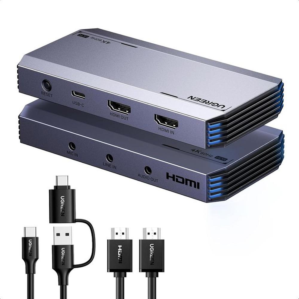 Capturadora de Video UGREEN 4K HDMI VRR HDR USB Streaming