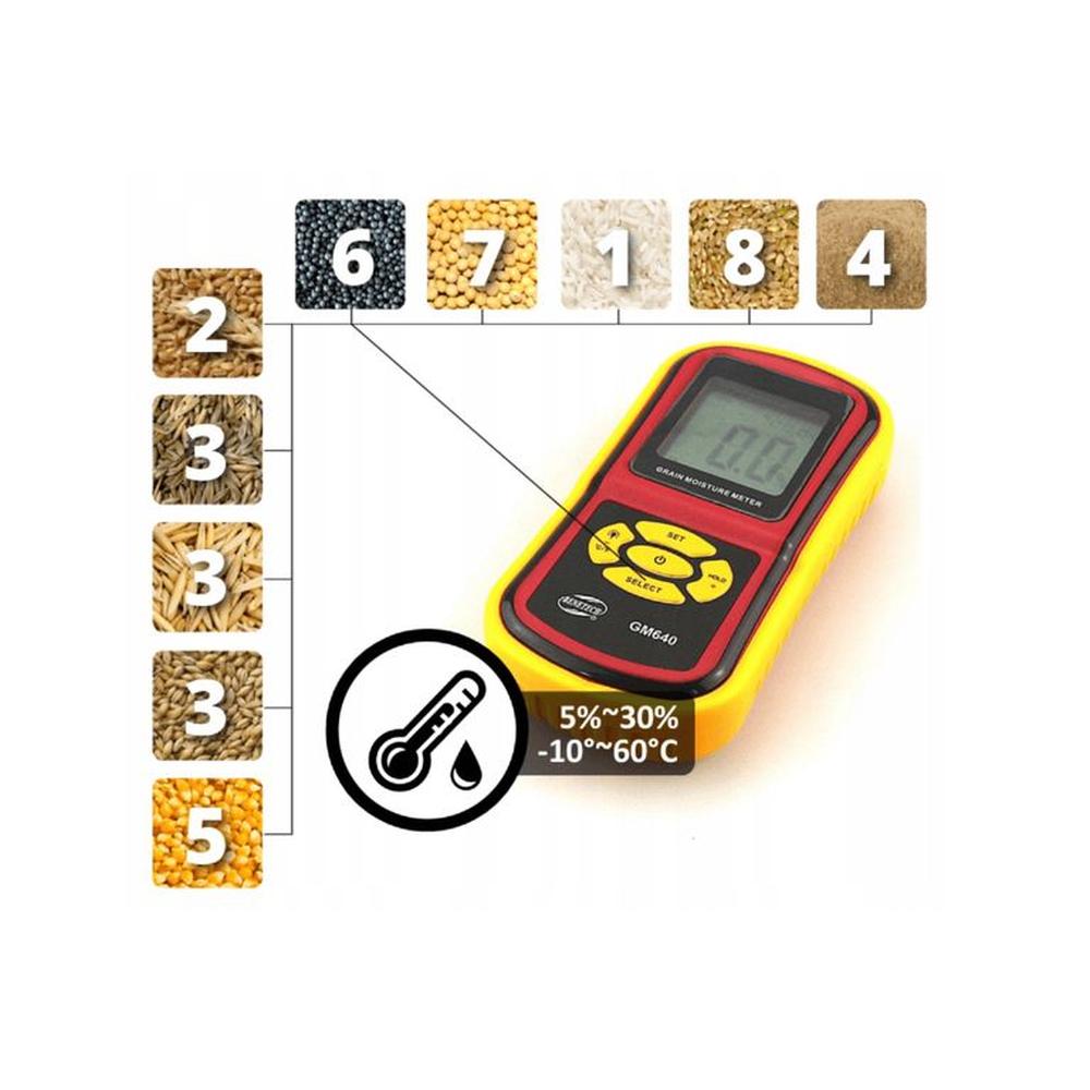 MEDIDOR DE HUMEDAD DE 8 GRANOS – BENETECH GM640