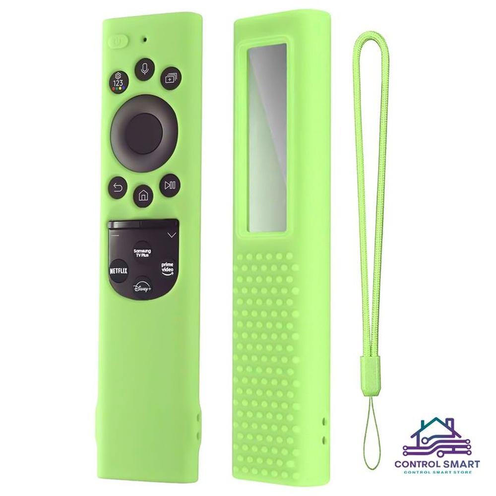 Funda Protector De Control Samsung Qled Solar2021- 2022 – Verde Fluor