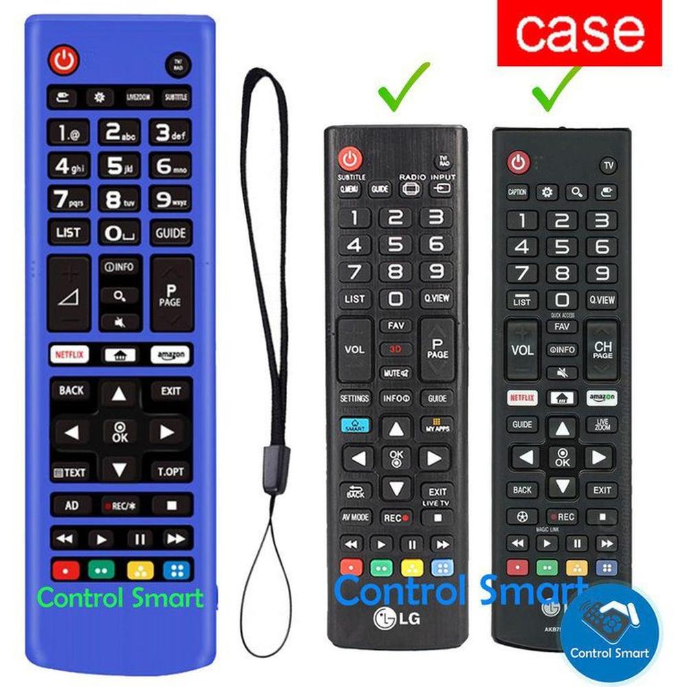 Funda para control lg akb cubre todo el control - azul