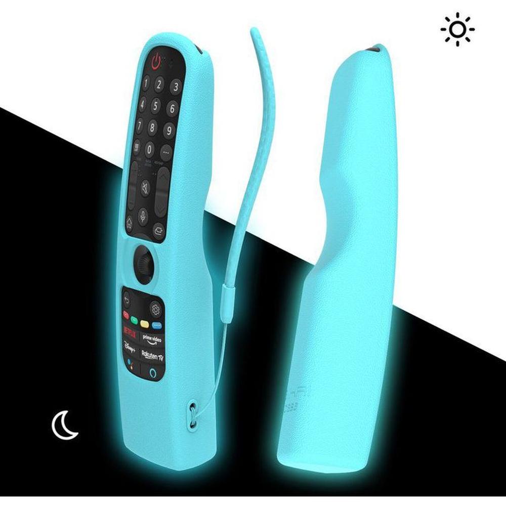 Funda Protector De Control LG Magic Mr22 Mr21 - Celeste Fosforescente