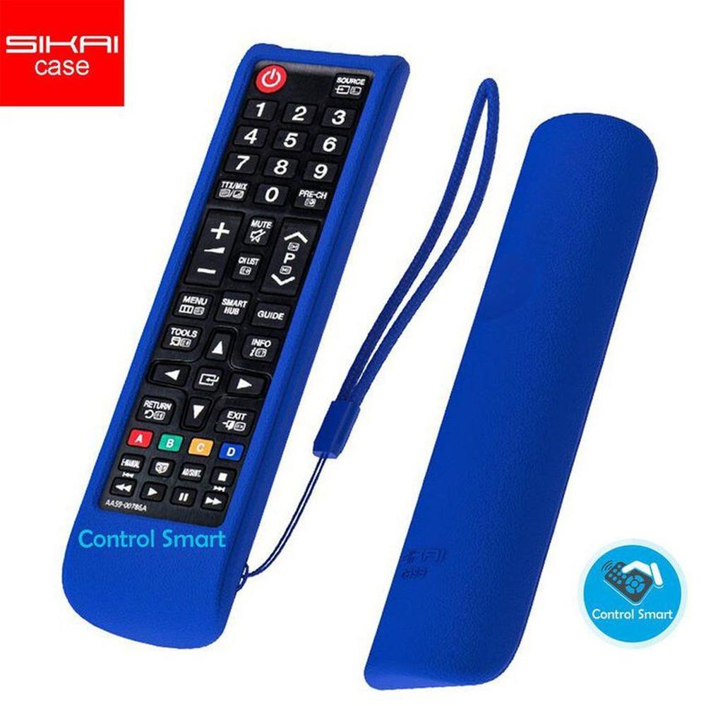 Control remoto samsung smart tv  funda protector - azul