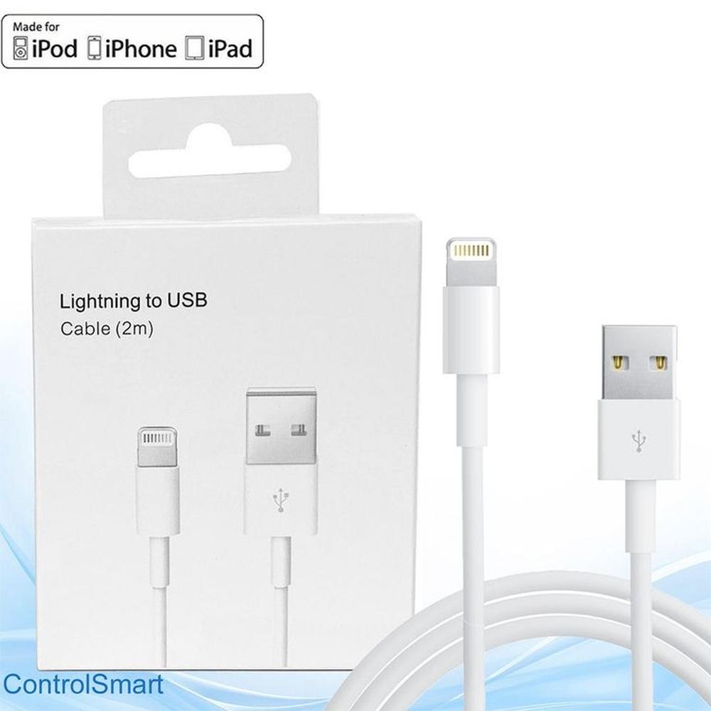 Cable Usb De 2 metros para iPhone 6, 6S, 7, 7S, 8, 8 plus, x.