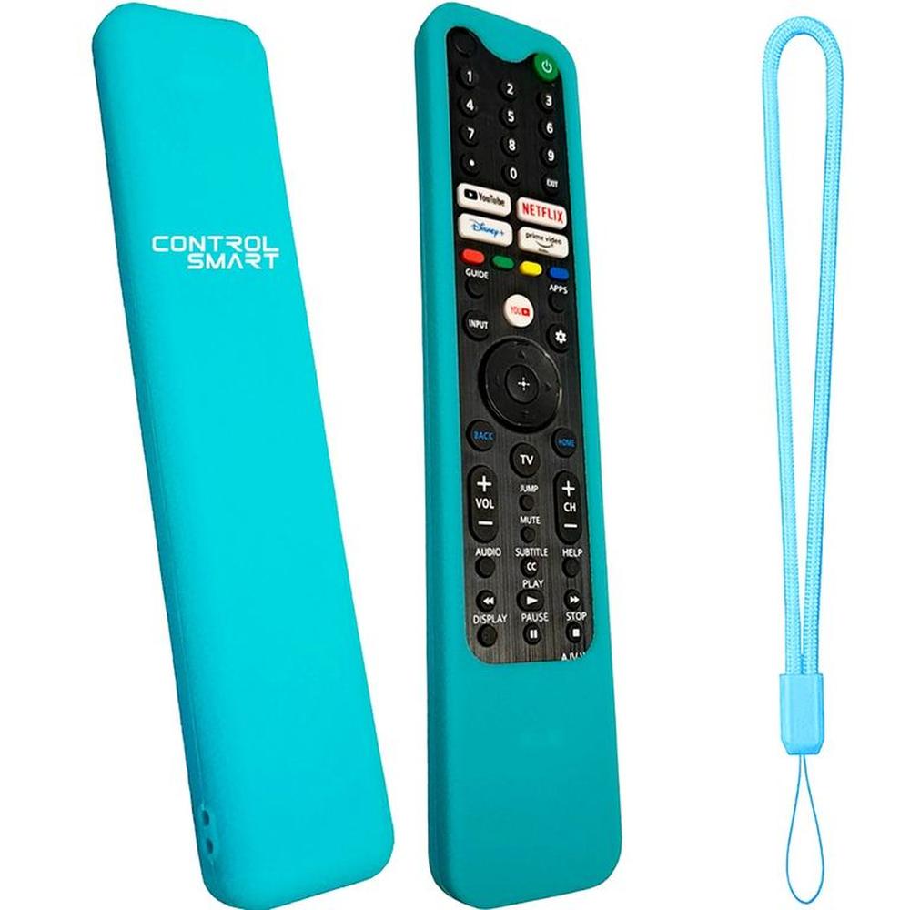 Funda  Para Control Remoto Sony Bravia Smart Tv – Turquesa Forescente