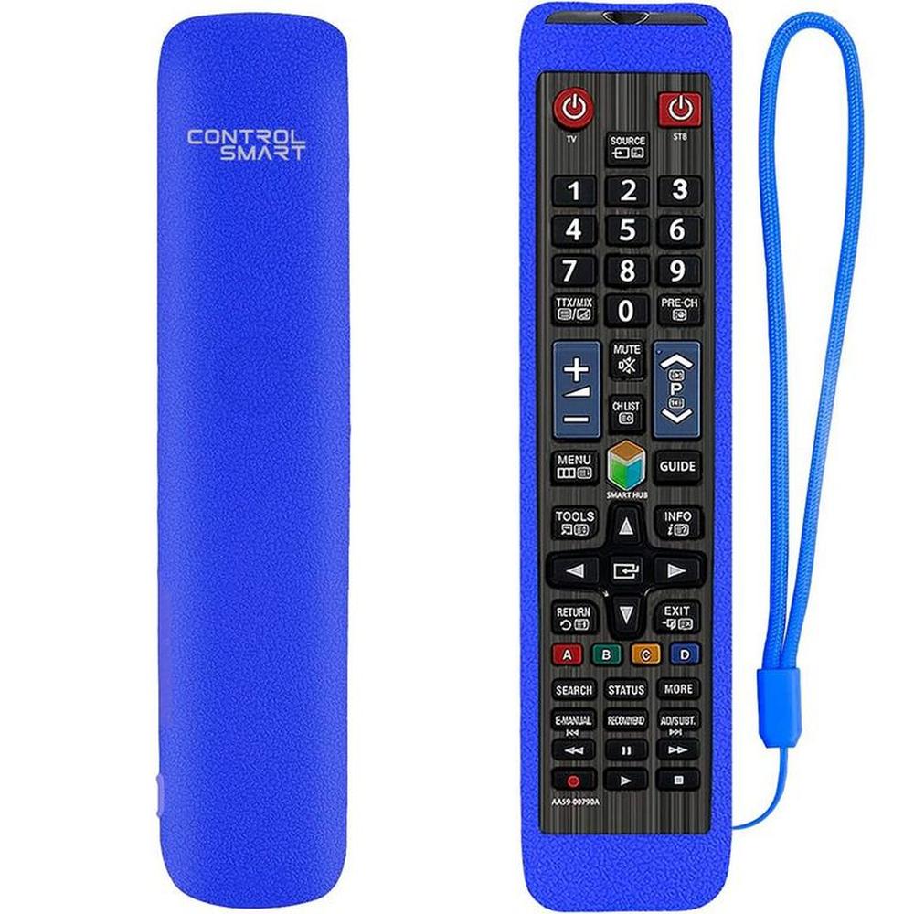 Funda Protectora De Silicona  Para Control Samsung Smart Tv Grande Bn59-Azul