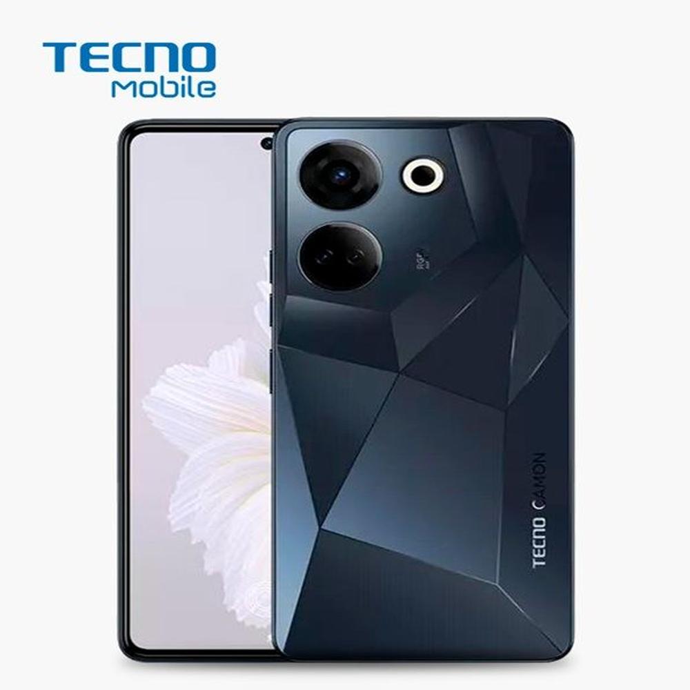 Smartphone TECNO CAMON 20 CK6n 256GB ROM+ 16GB RAM (8GB +8GB RAM EXTENDIDA) PREDAWN BLACK