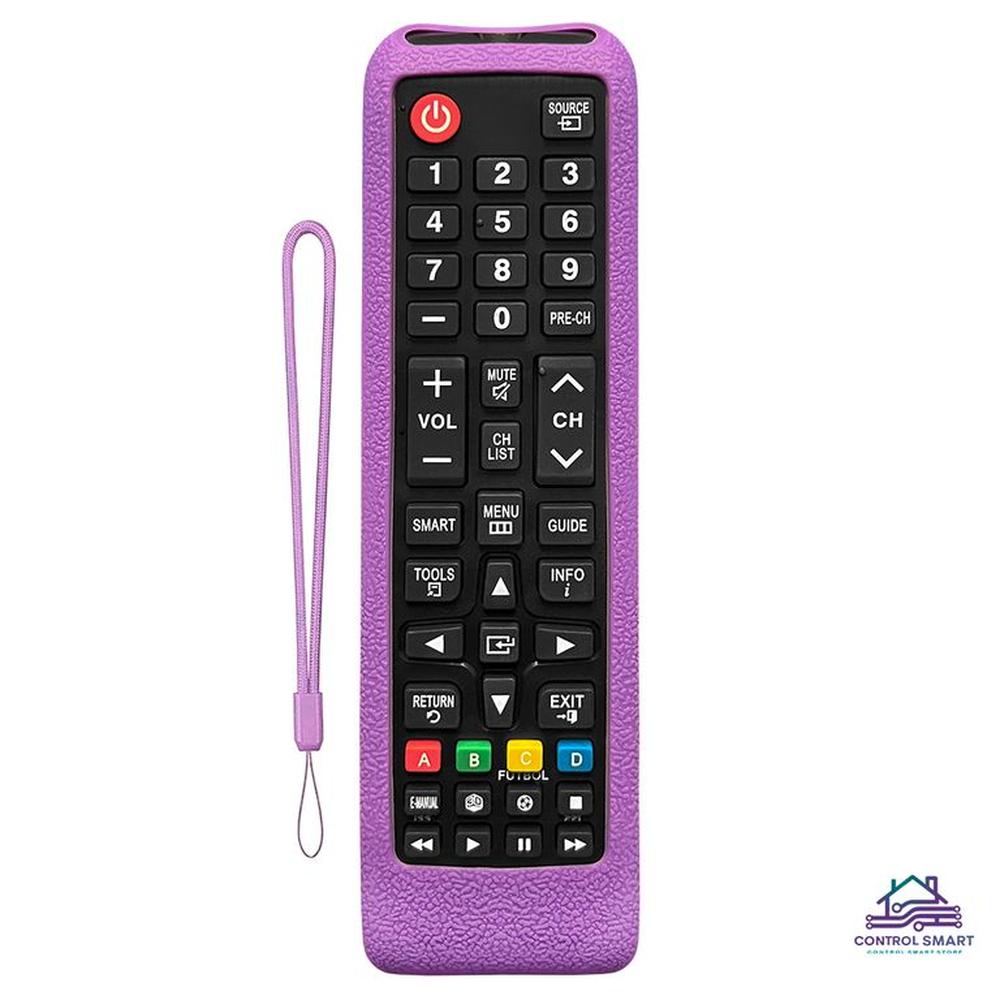 Protector de Silicona para Control Remoto Samsung Smart TV  Morado
