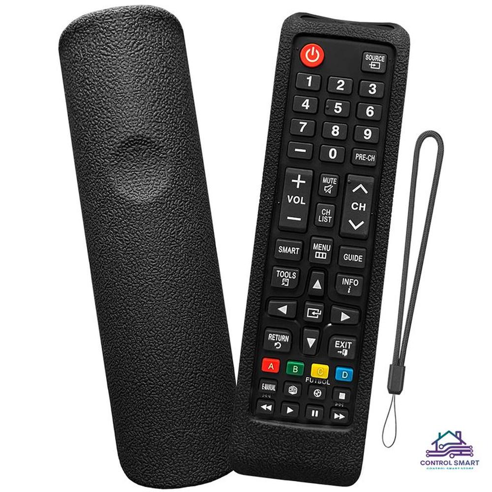 Funda de Silicona Protectora para Control Remoto Samsung Smart  Negro