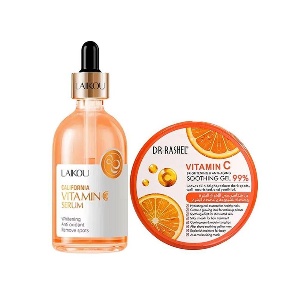 Serum California + Gel calmante iluminador con Vitamina C