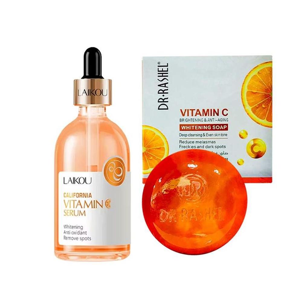 Serum California + Jabón Blanqueador e Iluminador con Vitamina C