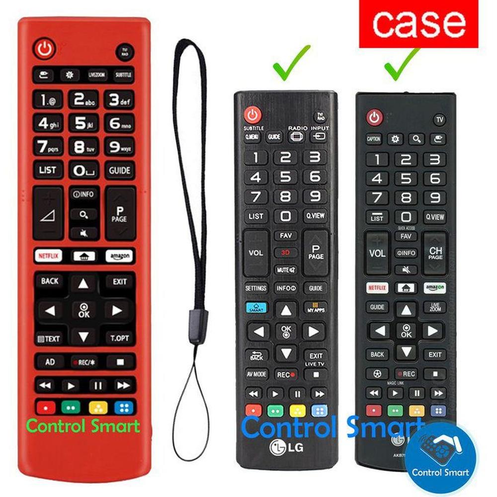 Funda para control lg akb cubre todo el control  - rojo