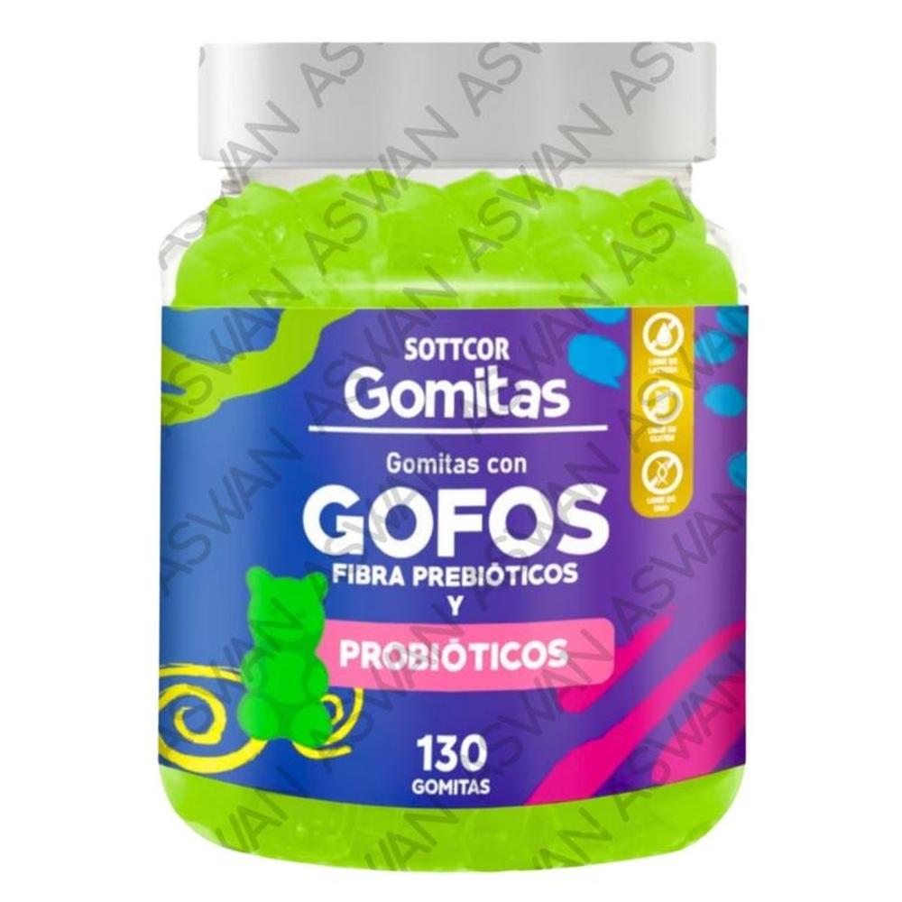 GOMITAS DE FIBRA PARA NIÑOS 130 UNIDADES SOTTCOR 100GR CHICLE
